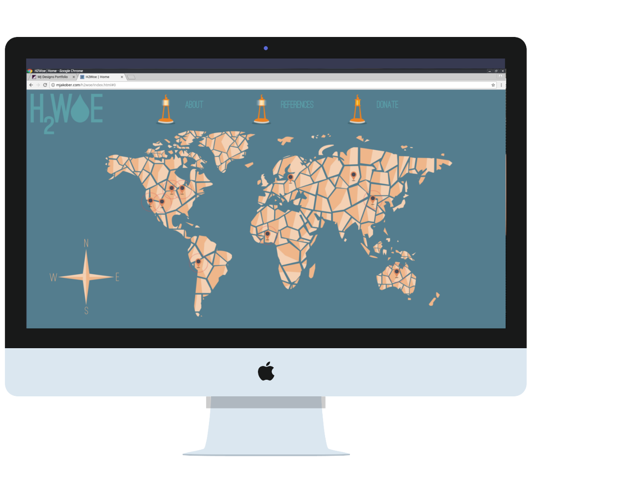 H2Woe Website Mockup